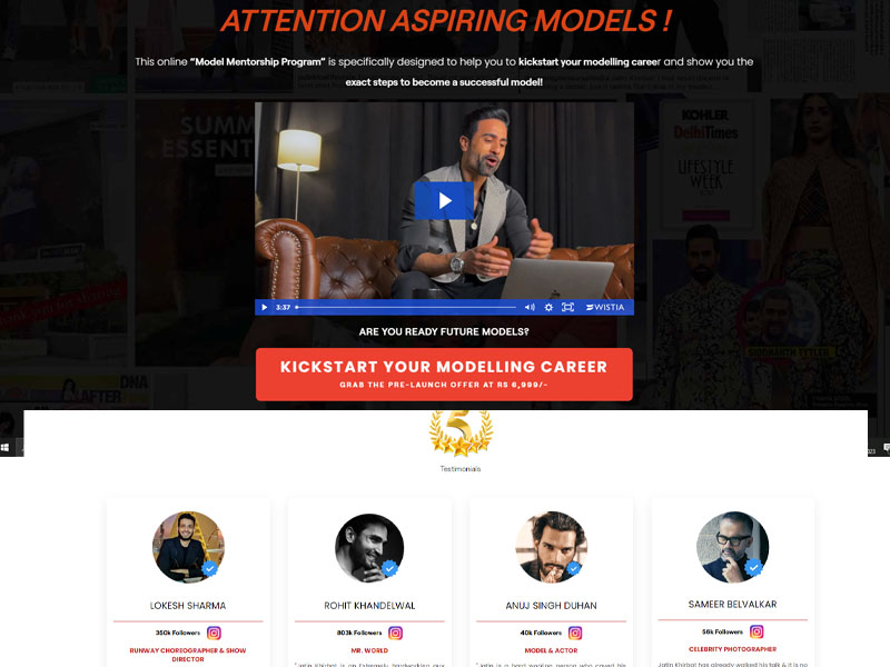 Jatin Khirbat (Model) - Model Mentorship Program